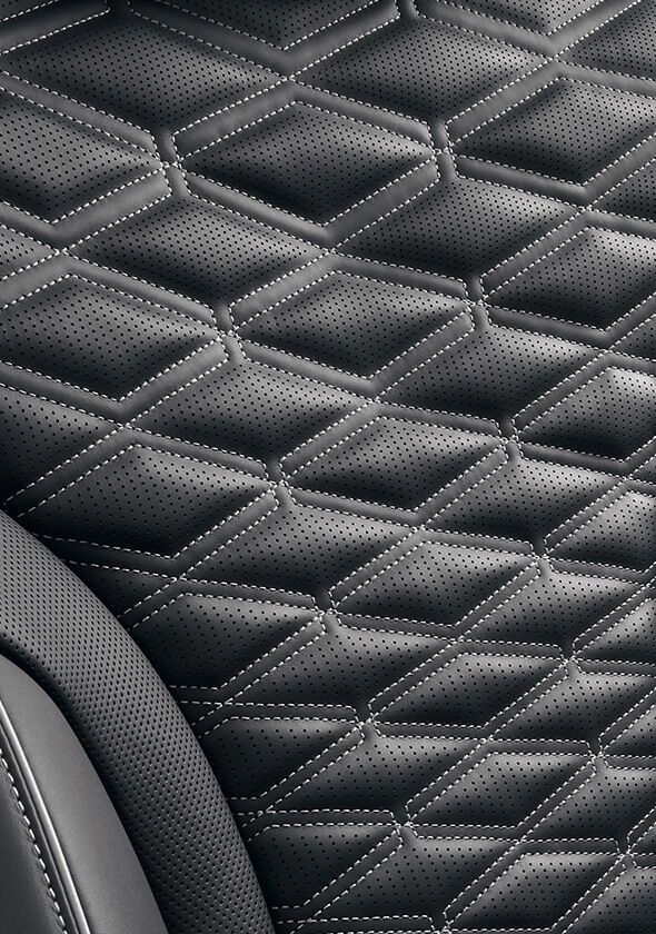 The 27-inch OLED integrated display seen inside G80.